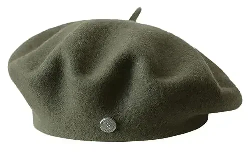 Ayollar junli bere shlyapa Klassik fransuz junli shlyapa Rassom beret qalpog'i Qishki tekis rangli fransuz trikotaj shlyapa Qadimgi beretlar 