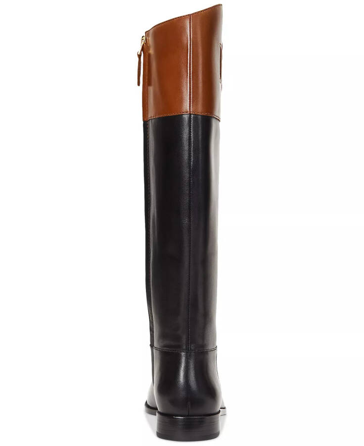 Ayollar Justine II Riding Boots Black, Deep Saddle Tan - 3