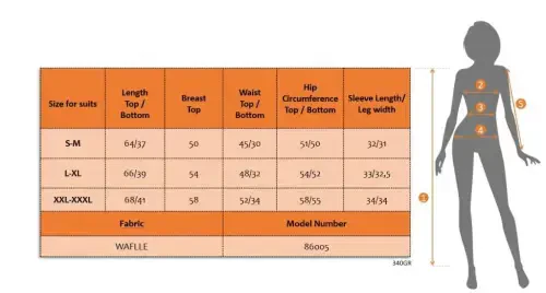 Ayollar Kalta Yengli Velosiped Yoqali Pastki va Yuqori Vaffle Ikki qismli Kostyum - 6