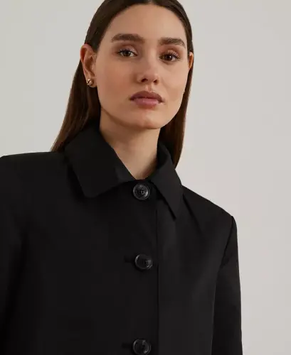 Ayollar kapüşonli A-Line плащ-qora - LAUREN RALPH LAUREN (1)