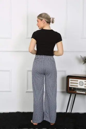 Ayollar keng oyoqli triko mato to'plami 5504 - 4