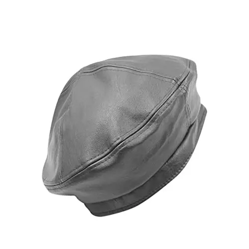 Ayollar klassik PU teri fransuz beret shlyapasi Retro Beanie shlyapa Rassom Beret qalpog'i Sozlanishi mumkin bo'lgan rassom qovoq qalpog'i - 4