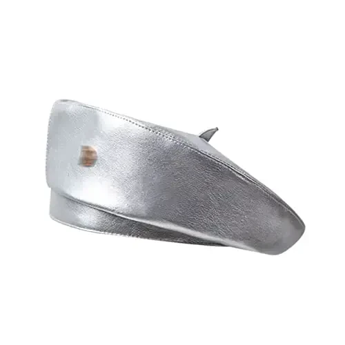 Ayollar klassik PU teri Frantsuz beret shlyapasi Retro Beanie shlyapa Rassom Beret kepi Sozlanishi mumkin bo'lgan rassom qovoq kepi 