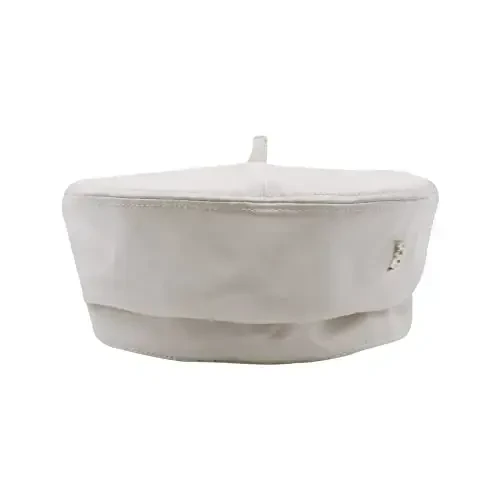 Ayollar klassik PU teri Frantsuz beret shlyapasi Retro Beanie shlyapa Rassom beret kepkasi Sozlanishi mumkin bo'lgan rassom qovoq kepkasi - 2