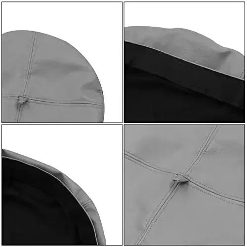 Ayollar klassik PU teri Frantsuz beret shlyapasi Retro Beanie shlyapa Rassom beret kepkasi Sozlanishi mumkin bo'lgan rassom qovoq kepkasi - 6