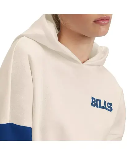 Ayollar kremi, Royal Buffalo Bills Harriet Pullover Hoodie-Cream, Royal - 3
