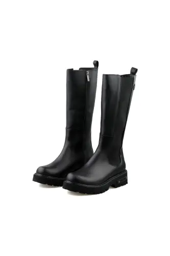 Ayollar kundalik charm etik 021Z100569-SPIEZZENNE-SIYAH-00569 