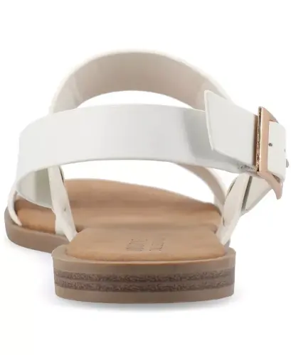 Ayollar Lavin qo'shaloq tasma tekis sandal - 3