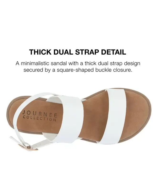 Ayollar Lavin qo'shaloq tasma tekis sandal - 11