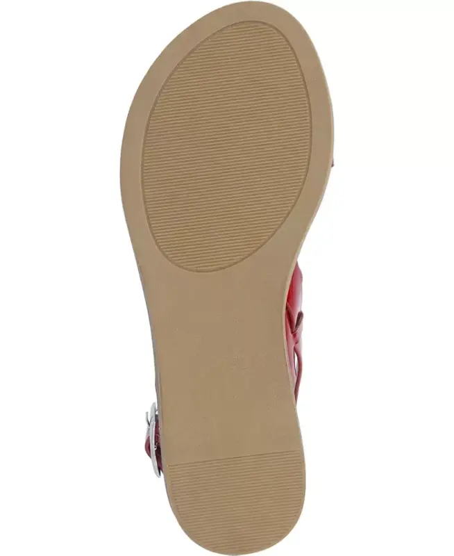 Ayollar Lavine Double Strap Flat Sandallari - 7