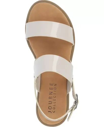 Ayollar Lavine ikki kamarga ega tekis sandal - 6