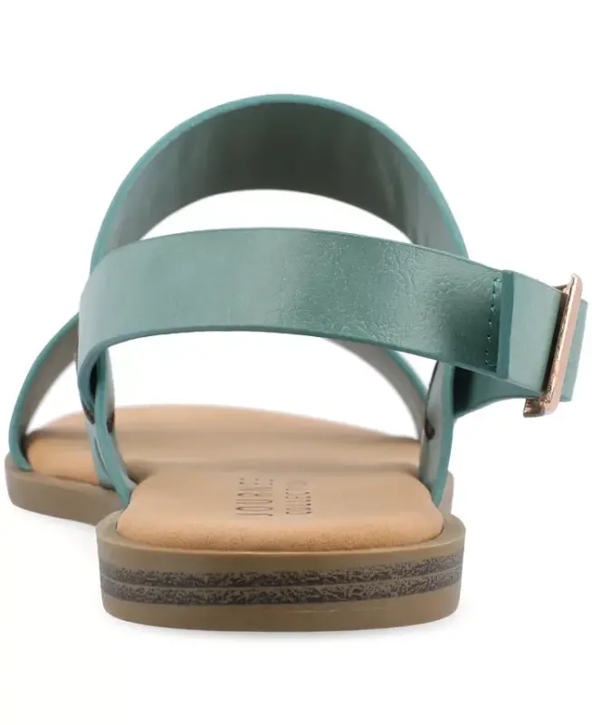Ayollar Lavine qo'shaloq tasma tekis sandal - 3