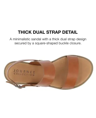 Ayollar Lavine qo'shaloq tasma tekis sandal - 4