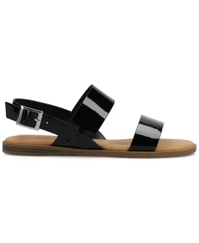 Ayollar Lavine qo'shaloq tasma tekis sandal - JOURNEE COLLECTION (1)