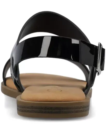 Ayollar Lavine qo'shaloq tasma tekis sandal - 3