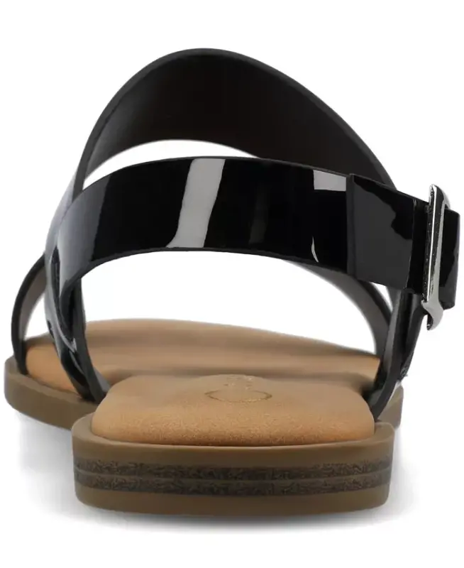 Ayollar Lavine qo'shaloq tasma tekis sandal - 3