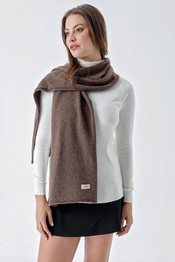 Ayollar Melanj Yumshoq Tutash Shawl Qahva 23W506 - 8