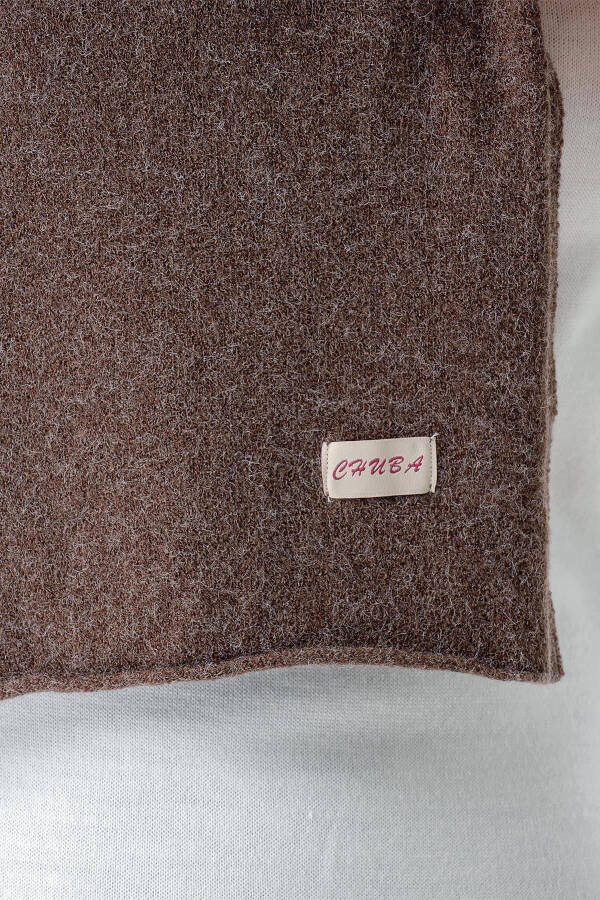 Ayollar Melanj Yumshoq Tutash Shawl Qahva 23W506 - 9