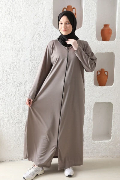 Ayollar namoz libosi Ingichka mavsumiy mato Zippers - 3