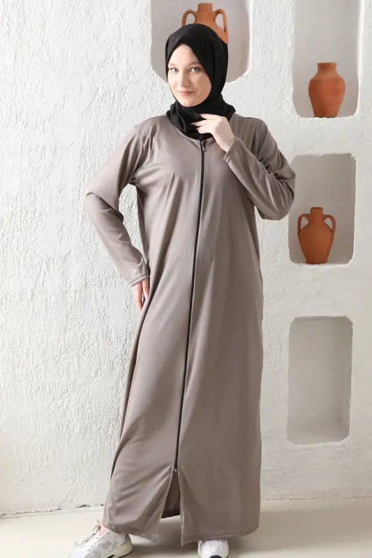 Ayollar namoz libosi Ingichka mavsumiy mato Zippers - 5