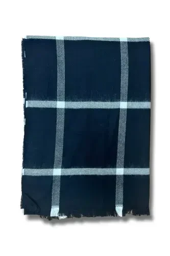 Ayollar naqshli tekis sharf ro'mol - Oq - BNBUTIKK (1)