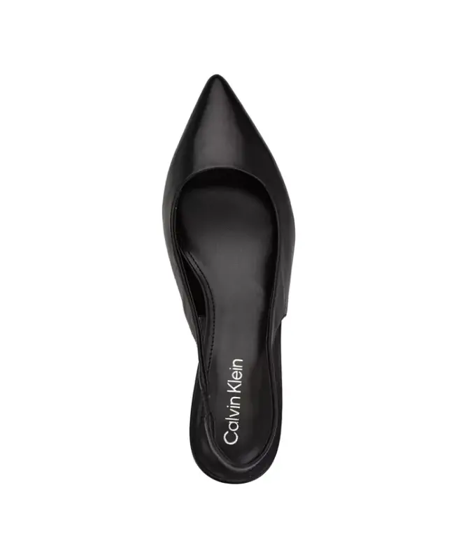 Ayollar nozik past poshnali orqasi ochiq tuflilar - Qora - 4