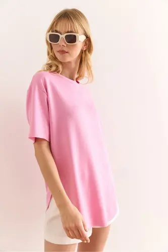 Ayollar och pushti modal tegishli yumshoq teksturali pastki qismi - 4