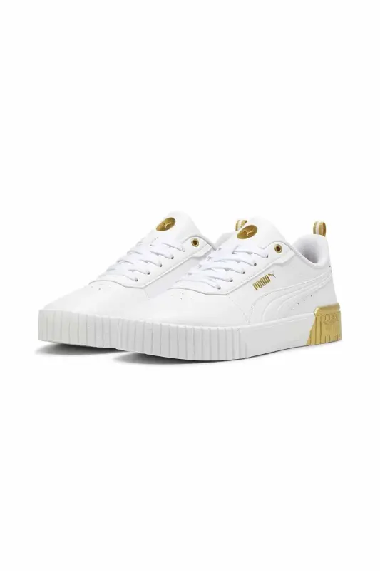 Ayollar oq oltin moda krossovkalari Kundalik sport poyabzali-Whitegold7 - 4