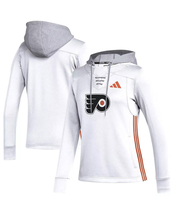 Ayollar Philadelphia Flyers Refresh Skate Lace AEROREADY kapşonlu kozok Oq - 1