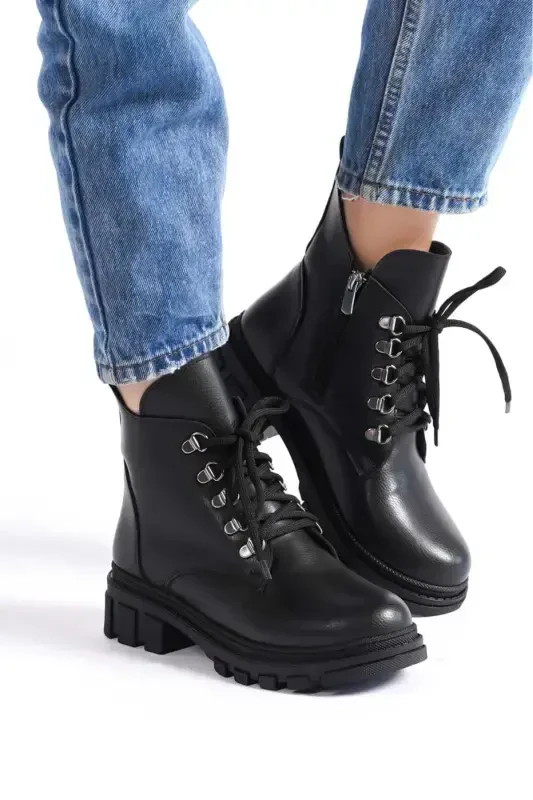 Ayollar qisqa etik - qora.TAIM - DS AYAKKABI