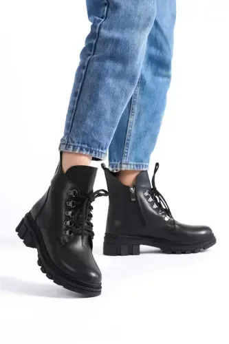 Ayollar qisqa etik - qora.TAIM - 4