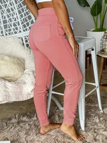 Ayollar qisqa yengli Madonna yoqali viskonli crop bluz cho'ntakli ikki ipli sport kostyumi - 4