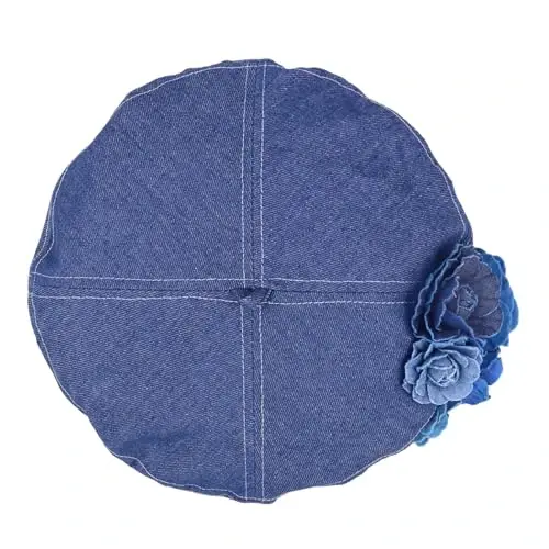 Ayollar Qizlar Denim Beret Frantsuz Bosh kiyimi Kundalik Quyoshdan Saqlaydigan Bosh kiyim Sozlanishi mumkin bo'lgan Tasma bilan - 6