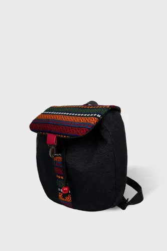 Ayollar Qora Burmali Ryukzak Ksırt04-Qora - 4