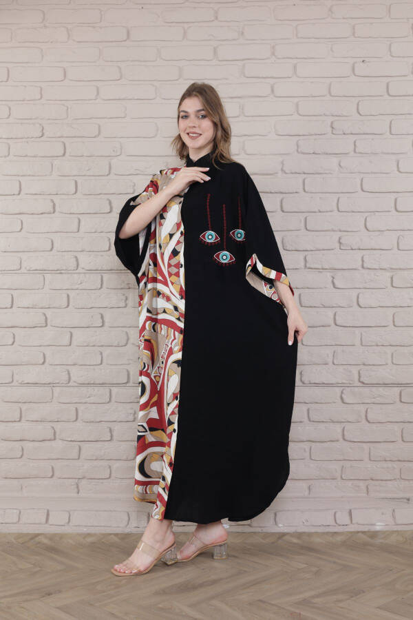 Ayollar Qora Katta Razmer Hakam Yoqali To‘quv Ko‘ylak-k - 5