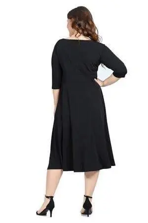 Ayollar Qora Kechki Libos KL8003 Qora - 10
