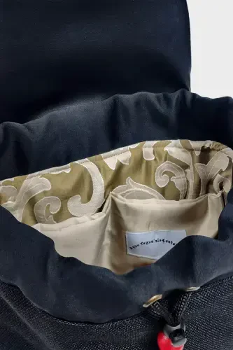 Ayollar qora ryukzaki-QoraQizilGul2 - 5