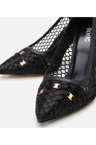 Ayollar Qora To'rli Stiletto - 3