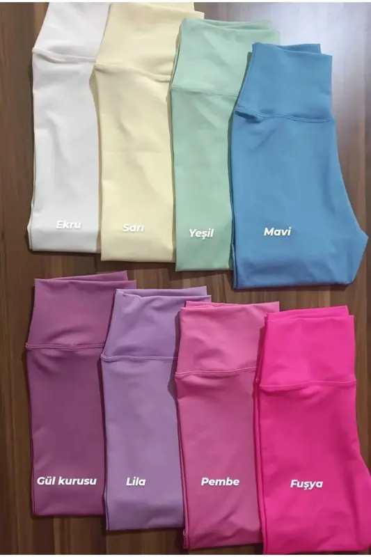 Ayollar sariq baland belli qomatni to'g'rilovchi short tayt-sariq - 2