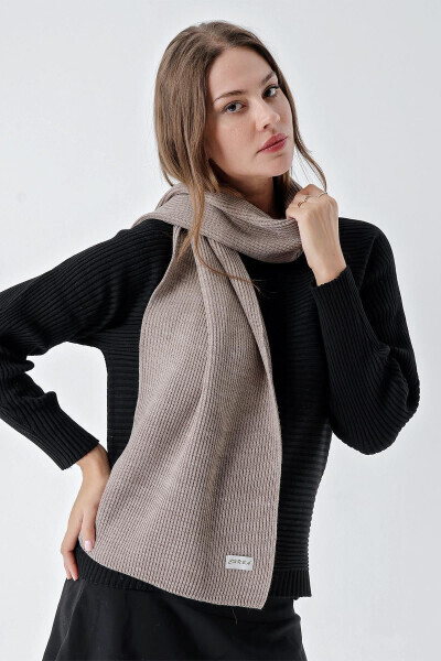 Ayollar Selanik Triko Sharf Vizon 22WK271 - CHUBA