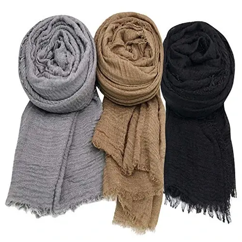 Ayollar Sharf Ro'mol Butun Mavsum uchun 3PCS Sharf O'rash Sharfi. - 2