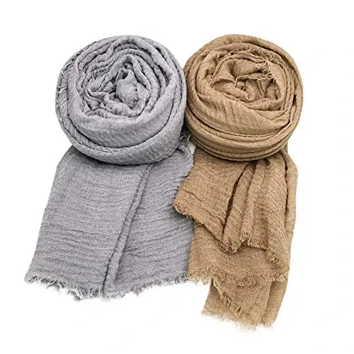 Ayollar Sharf Ro'mol Butun Mavsum uchun 3PCS Sharf O'rash Sharfi. - 4