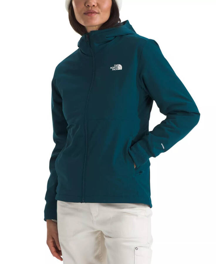 Ayollar Shelbe Raschel Fermuar bilan oldingi polar astarli kaput, XS - 3XL Midnight Petrol - 1