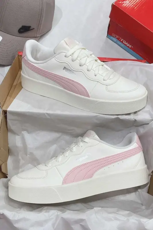 Ayollar Sneakerlari Baland Platformali Sport Oyoq Kiyimlari Ayollar Sneaker Oyoq Kiyimlari 380147-05-2 Bej-BejX6 - 1