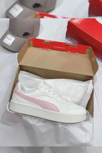 Ayollar Sneakerlari Baland Platformali Sport Oyoq Kiyimlari Ayollar Sneaker Oyoq Kiyimlari 380147-05-2 Bej-BejX6 - 5