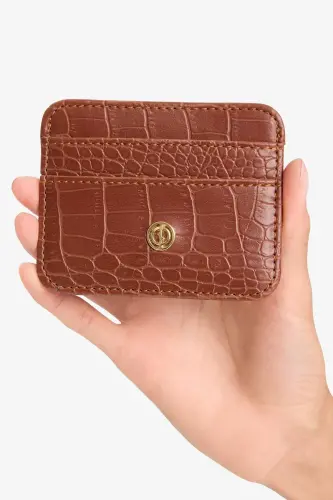 Ayollar sun'iy char Croco vizitka qutisi W2526AZNS - Jigarrang-BN64 - DEFACTO (1)
