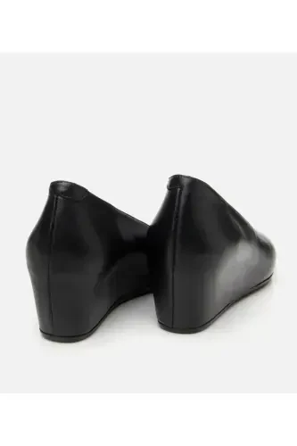 Ayollar teri qora to'piqli poyabzal - 7