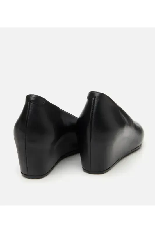 Ayollar teri qora to'piqli poyabzal - 7