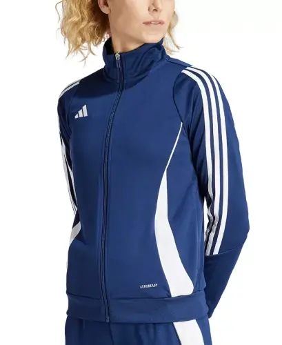 Ayollar Tiro 24 Zip-Up sport kurtkasi - Team to'q ko'k/oq - 1