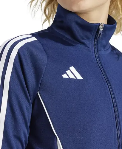 Ayollar Tiro 24 Zip-Up sport kurtkasi - Team to'q ko'k/oq - 4